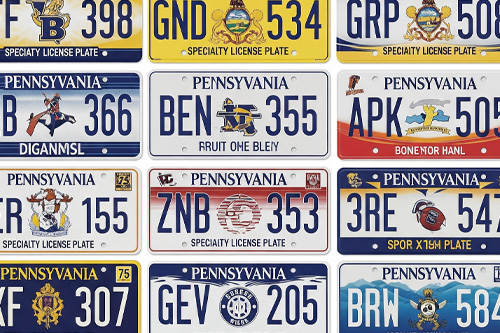 PA Vehicle Tag & Speciality Plate
